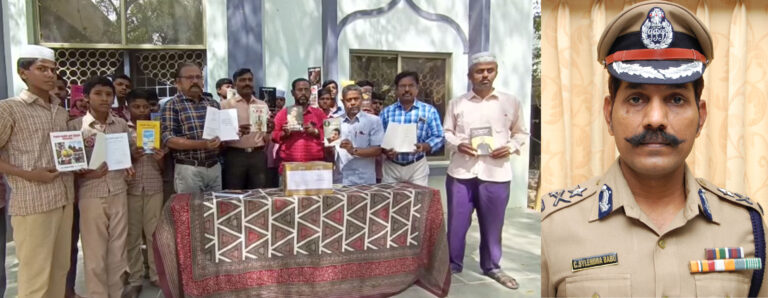 மதுரை புதூர் அல் அமீன் பள்ளியின் வாசிப்பு இயக்கத்திற்கு டிஜிபி சைலேந்திரபாபு பாராட்டு – புத்தகங்களை வழங்கி வாழ்த்து மதுரை புதூர் அல் அமீன் பள்ளியின் வாசிப்பு இயக்கத்திற்கு டிஜிபி சைலேந்திரபாபு பாராட்டு – புத்தகங்களை வழங்கி வாழ்த்து
