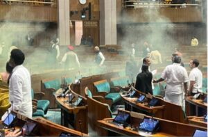 youth entered the Lok Sabha,chanted Slogans against the dictatorship | what happened the hype