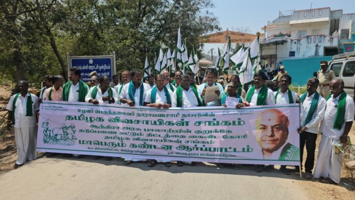 Tamil Nadu Farmers Union warns if a trespassing dam build across the river, we will destroy it