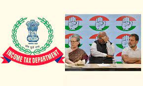Congress party to pay Rs.1,823 crore; Income Tax Department Notice