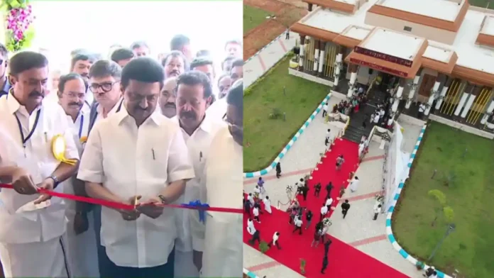 Chief Minister M. K. Stalin inaugurated Dravidian movement pioneer A. Govindasamy memorial hall at Villupuram.