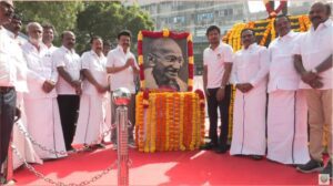 Chief Minister Stalin pays tribute to Gandhi
